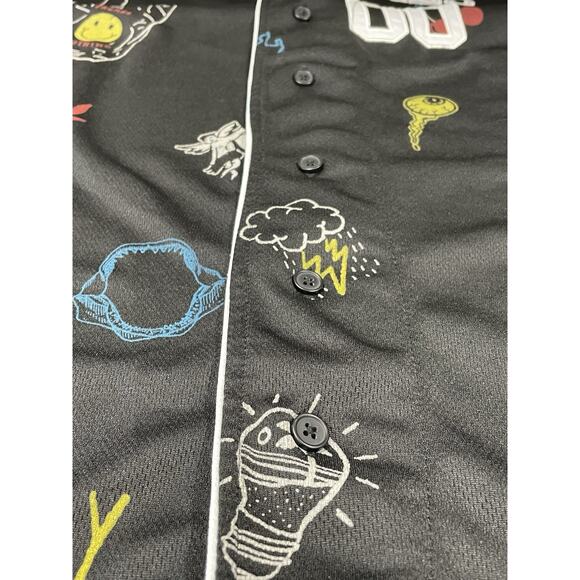 Rue21 Los Angeles Graphic Baseball Jersey Button-Up 2XL Short Sleeves Athleisure - Picture 5 of 8